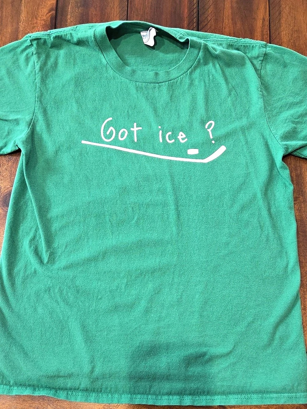 "Got Ice? " Hockey Port & Company Youth green Tshirt